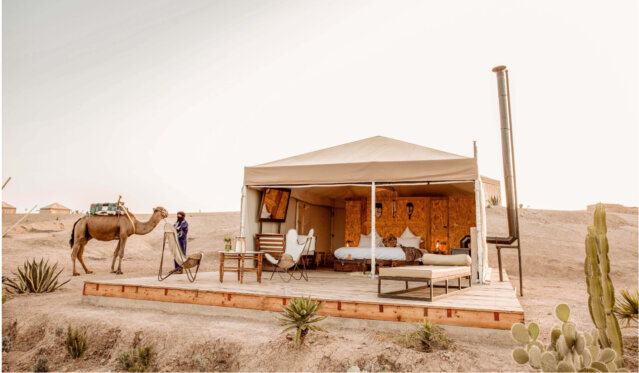 Inara Camp bei Marrakesch am Abend