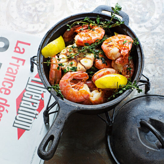 Rezept für Garnelentopf von Tim Raue