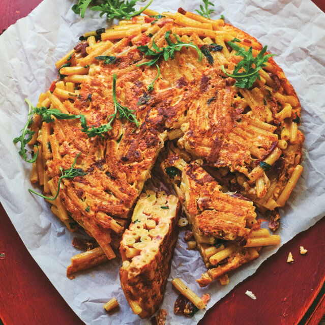 Rezept für Frittata di pasta avanzata Rezept für Frittata di pasta avanzata