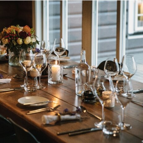 Lyngen Lodge in Norwegen Tafel