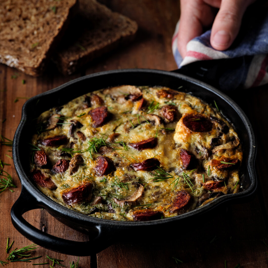 Ofen-Omelette mit Pilzen aus Annabelles Winterkochbuch | CREME GUIDES