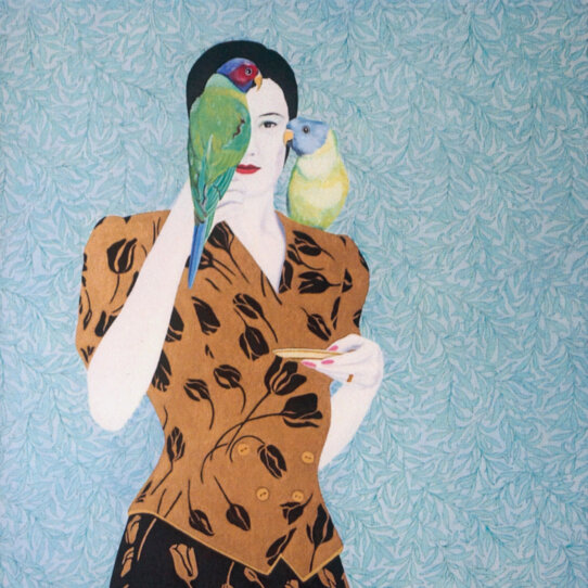 Birgitt Bolsmann, Lady with parrots, 1990, Photo_ Angeline Schube-Focke