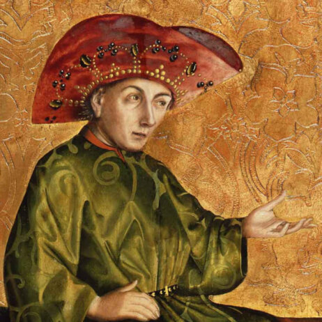 Ausschnitt_ Konrad Witz, Die Königin von Saba vor Salomo, Staatliche Museen zu Berlin, Gemäldegalerie Jörg P. Anders