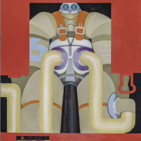 Bettina von Arnim, Optiman, 1969l auf Leinwand138 x 112 x 3 cm Staatliche Museen zu Berlin, Nationalgalerie  Mathias Vlzke  VG Bild-Kunst, Bonn 2021