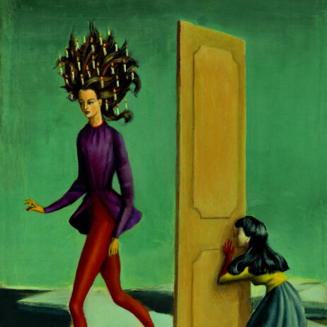 Die Kunst der Gesellschaft 1900 - 1945. Die SammlungLeonor Fini, Zwei Frauen, 1939, l auf Leinwand, 34 x 24,5 cm(c) VG Bild-Kunst, Bonn 2021(c) Sammlung Pietzsch  Jochen Littkemann