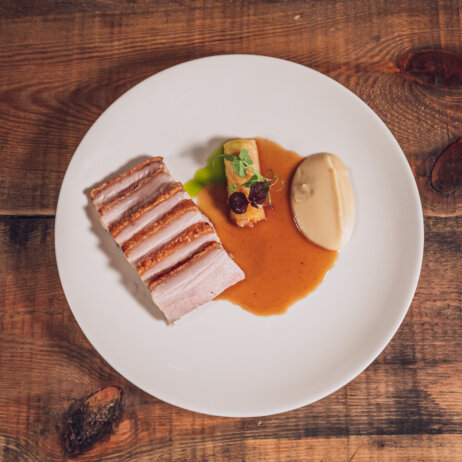 Lila Restaurant Berlin Schweinebauch