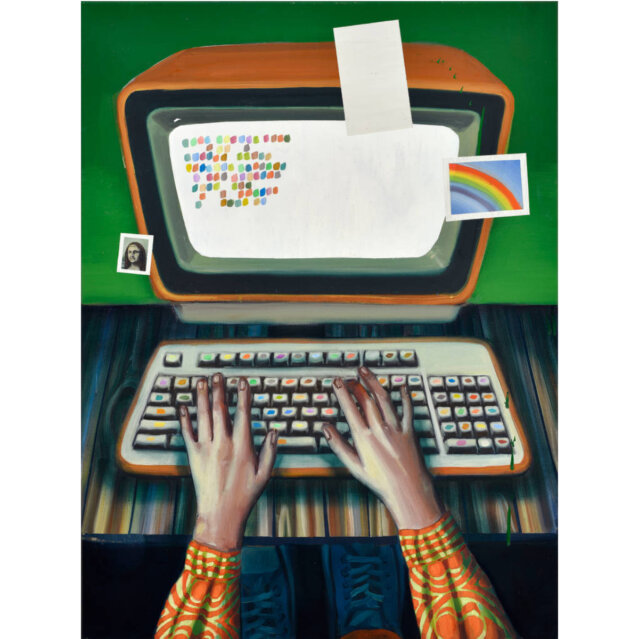 Ivana de Vivanco Artist's computer 2017 Galerie Kornfeld