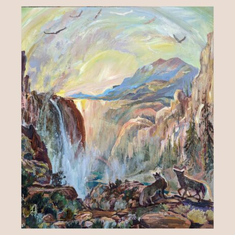 We followed the signs to the canyon of I 2023 I Johnny DeFeo I Soulscapes Ausstellung bei Meyer Riegger