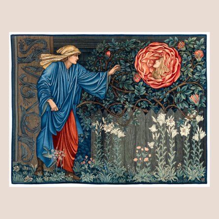 Flowers ForeverI Burne Jones I Der Pilger im Garten I 1902 I Badisches Landesmuseum Karlsruhe