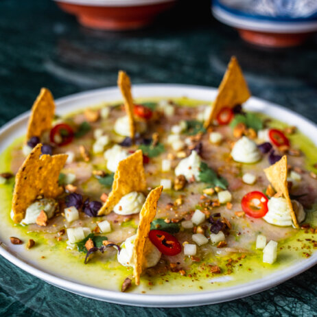 04-Sashimi-Green-Labneh-Koriander-Oil-credit-Sonni-Frej