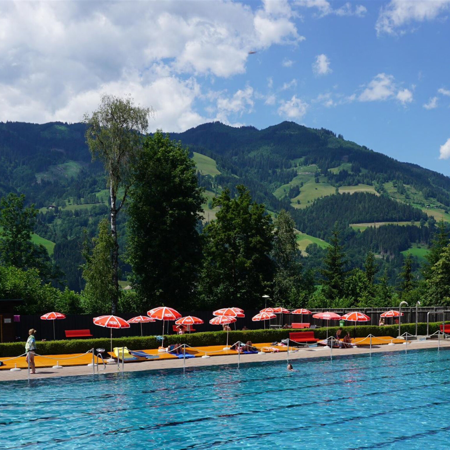 Österreich I Waldschwimmbad I St. Johann