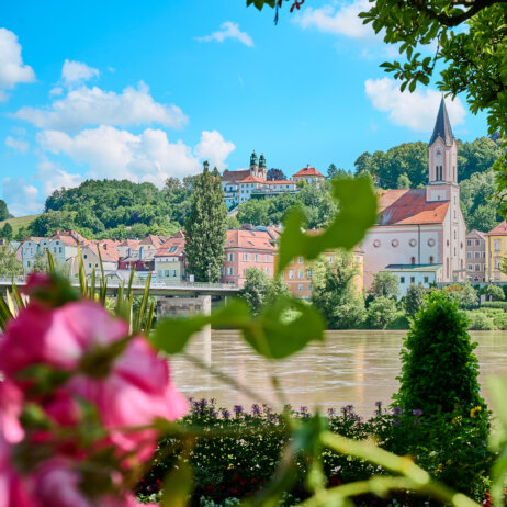 Passau I Blick von der Innpromenade zum Innviertel I © Tourismusverband Ostbayern