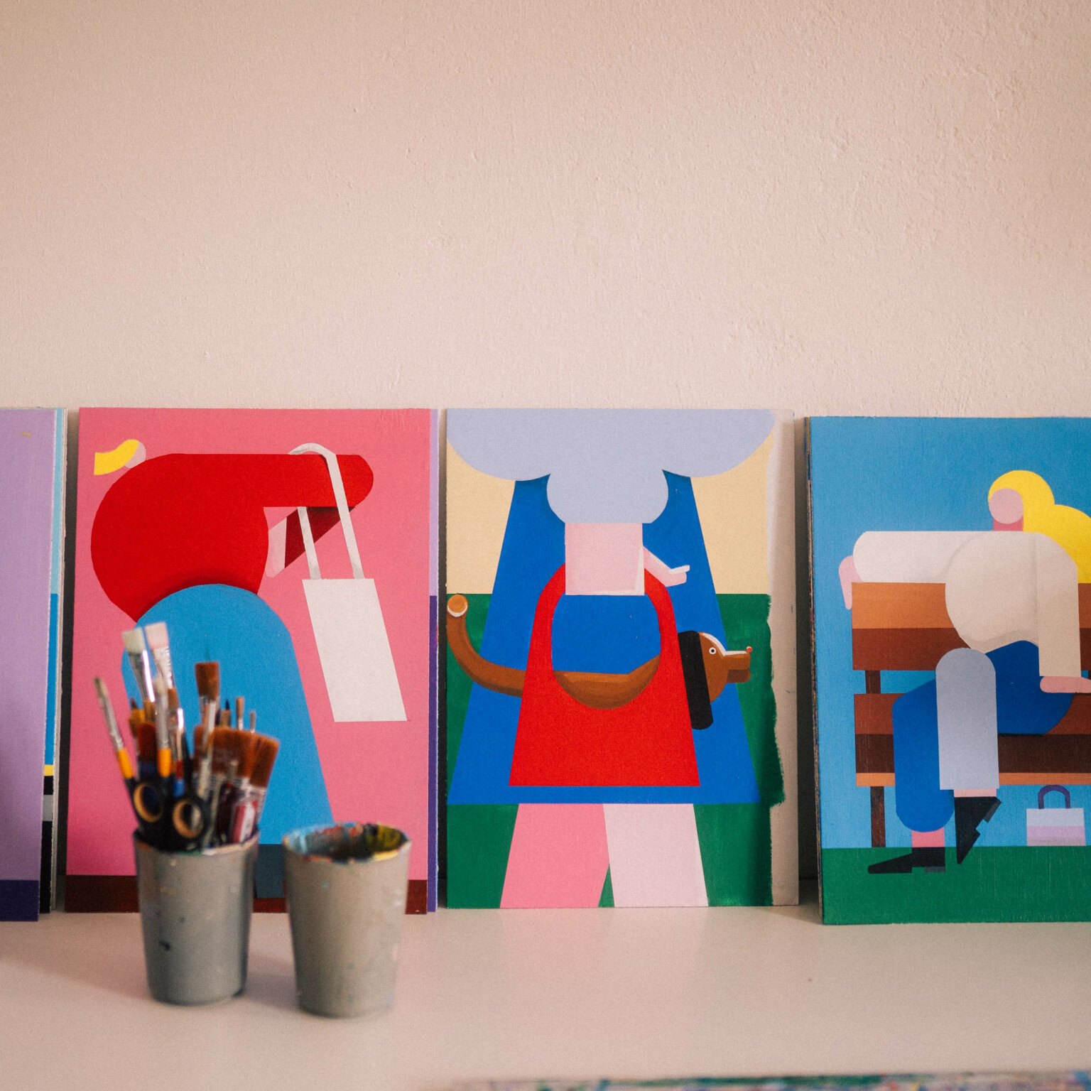 Künstlerin Jill Senft am Potsdamer Platz-32