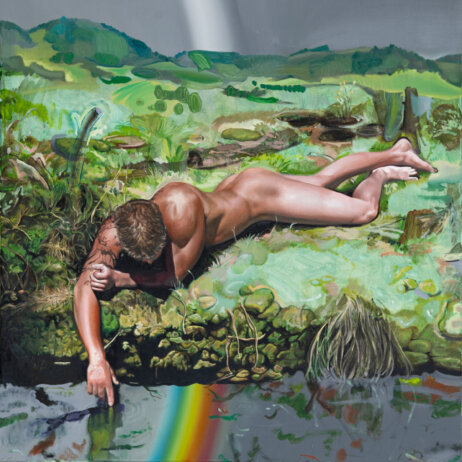 Paris Giachoustidis I The narcissus effect I 2023 I Oil and acrylic on canvas