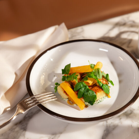 Restaurant le Dali I pan-seared-potato-gnocchi-gourd-watercress-to-view-agathwhatyouneed