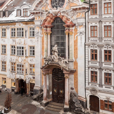 Asamkirche Fassade © München Tourismus, Vittorio Sciosia